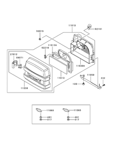 Part Location Diagram of KM-11010-7007 MTD Filter-Assy-Air